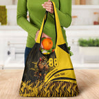 Personalised Hawthorn Hawks Football Grocery Bag Australian City Skyline Graphic Fierce Mascot Art