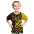 Personalised Hawthorn Hawks Football Kid T Shirt Australian City Skyline Graphic Fierce Mascot Art
