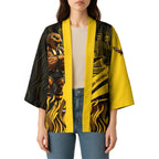 Personalised Hawthorn Hawks Football Kimono Australian City Skyline Graphic Fierce Mascot Art