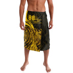 Personalised Hawthorn Hawks Football Lavalava Australian City Skyline Graphic Fierce Mascot Art