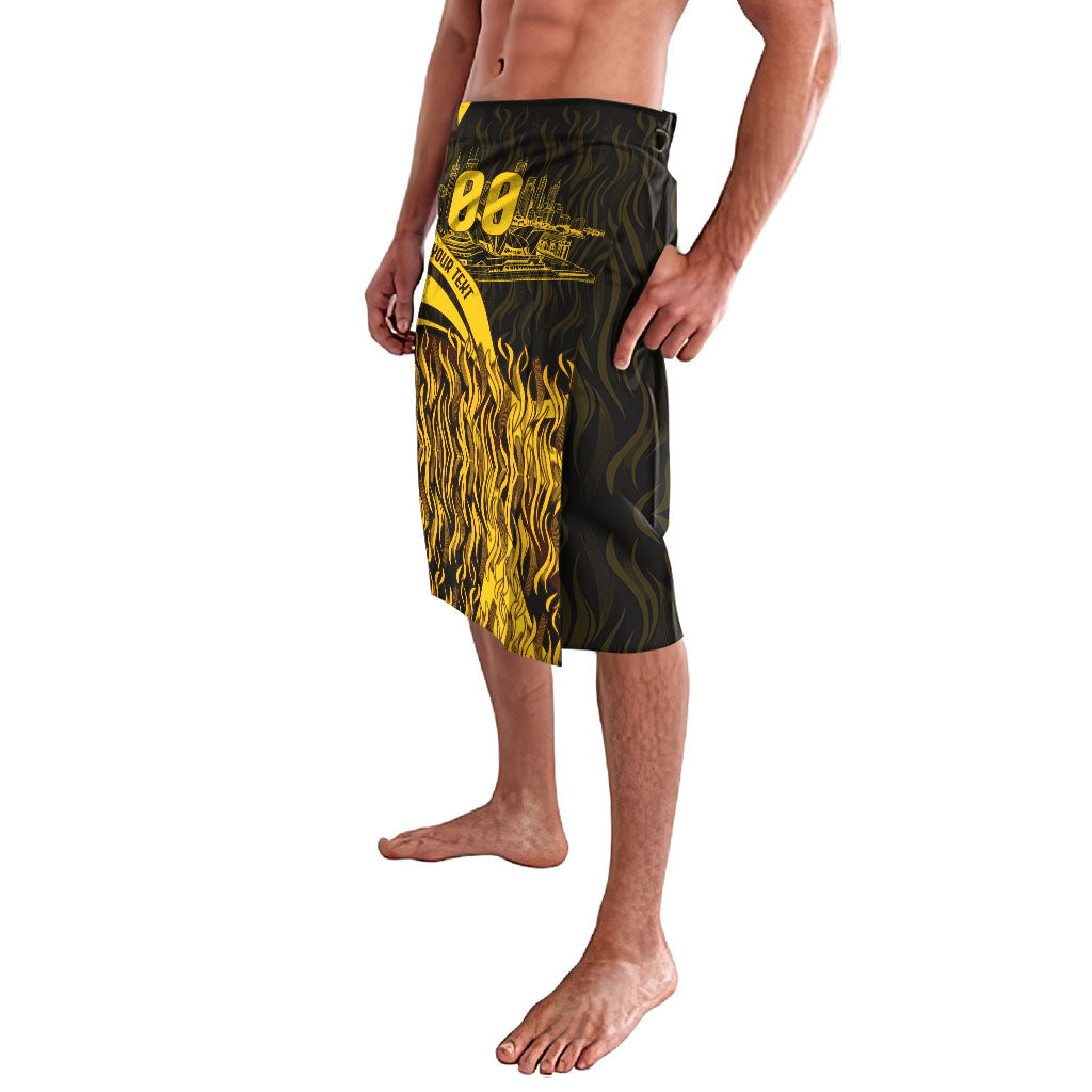 Personalised Hawthorn Hawks Football Lavalava Australian City Skyline Graphic Fierce Mascot Art