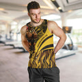 Personalised Hawthorn Hawks Football Men Tank Top Australian City Skyline Graphic Fierce Mascot Art