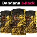 Personalised Hawthorn Hawks Football Neck Gaiter Australian City Skyline Graphic Fierce Mascot Art