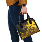 Personalised Hawthorn Hawks Football Shoulder Handbag Australian City Skyline Graphic Fierce Mascot Art