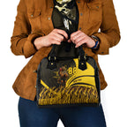 Personalised Hawthorn Hawks Football Shoulder Handbag Australian City Skyline Graphic Fierce Mascot Art
