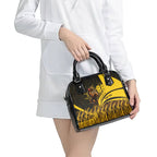 Personalised Hawthorn Hawks Football Shoulder Handbag Australian City Skyline Graphic Fierce Mascot Art
