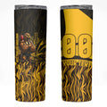 Personalised Hawthorn Hawks Football Skinny Tumbler Australian City Skyline Graphic Fierce Mascot Art
