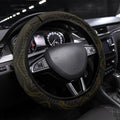 Hawthorn Hawks Football Steering Wheel Cover Australian City Skyline Graphic Fierce Mascot Art