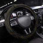 Hawthorn Hawks Football Steering Wheel Cover Australian City Skyline Graphic Fierce Mascot Art
