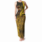 Personalised Hawthorn Hawks Football Tank Maxi Dress Australian City Skyline Graphic Fierce Mascot Art