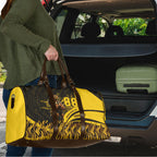 Personalised Hawthorn Hawks Football Travel Bag Australian City Skyline Graphic Fierce Mascot Art