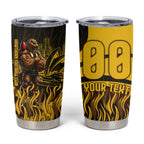 Personalised Hawthorn Hawks Football Tumbler Cup Australian City Skyline Graphic Fierce Mascot Art