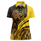 Personalised Hawthorn Hawks Football Women Polo Shirt Australian City Skyline Graphic Fierce Mascot Art
