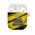 Personalised Richmond Tigers Football AirPods Case Melbourne City Skyline Graphic Fierce Mascot Art