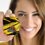 Personalised Richmond Tigers Football AirPods Case Melbourne City Skyline Graphic Fierce Mascot Art