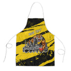 Personalised Richmond Tigers Football Apron Melbourne City Skyline Graphic Fierce Mascot Art