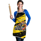 Personalised Richmond Tigers Football Apron Melbourne City Skyline Graphic Fierce Mascot Art