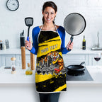 Personalised Richmond Tigers Football Apron Melbourne City Skyline Graphic Fierce Mascot Art