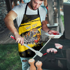 Personalised Richmond Tigers Football Apron Melbourne City Skyline Graphic Fierce Mascot Art