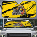 Personalised Richmond Tigers Football Auto Sun Shade Melbourne City Skyline Graphic Fierce Mascot Art