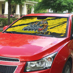 Personalised Richmond Tigers Football Auto Sun Shade Melbourne City Skyline Graphic Fierce Mascot Art