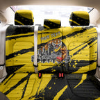 Personalised Richmond Tigers Football Back Car Seat Cover Melbourne City Skyline Graphic Fierce Mascot Art