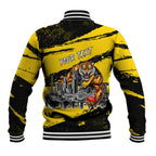 Personalised Richmond Tigers Football Baseball Jacket Melbourne City Skyline Graphic Fierce Mascot Art