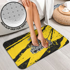 Personalised Richmond Tigers Football Bathroom Set Melbourne City Skyline Graphic Fierce Mascot Art