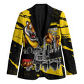 Personalised Richmond Tigers Football Blazer Melbourne City Skyline Graphic Fierce Mascot Art