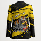 Personalised Richmond Tigers Football Blazer Melbourne City Skyline Graphic Fierce Mascot Art