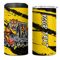 Personalised Richmond Tigers Football 4 in 1 Can Cooler Tumbler Melbourne City Skyline Graphic Fierce Mascot Art