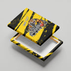 Personalised Richmond Tigers Football Canvas Wall Art Melbourne City Skyline Graphic Fierce Mascot Art