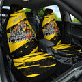 Personalised Richmond Tigers Football Car Seat Cover Melbourne City Skyline Graphic Fierce Mascot Art