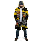 Personalised Richmond Tigers Football Cloak Melbourne City Skyline Graphic Fierce Mascot Art