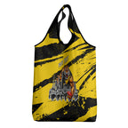 Personalised Richmond Tigers Football Grocery Bag Melbourne City Skyline Graphic Fierce Mascot Art