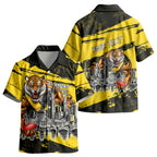 Personalised Richmond Tigers Football Kid Hawaiian Shirt Melbourne City Skyline Graphic Fierce Mascot Art