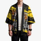Personalised Richmond Tigers Football Kimono Melbourne City Skyline Graphic Fierce Mascot Art