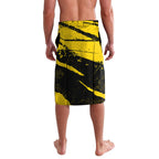 Personalised Richmond Tigers Football Lavalava Melbourne City Skyline Graphic Fierce Mascot Art