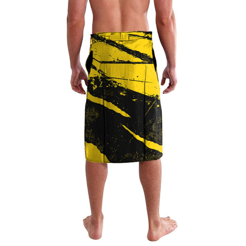 Personalised Richmond Tigers Football Lavalava Melbourne City Skyline Graphic Fierce Mascot Art