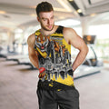 Personalised Richmond Tigers Football Men Tank Top Melbourne City Skyline Graphic Fierce Mascot Art