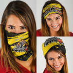 Personalised Richmond Tigers Football Neck Gaiter Melbourne City Skyline Graphic Fierce Mascot Art