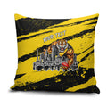 Personalised Richmond Tigers Football Pillow Cover Melbourne City Skyline Graphic Fierce Mascot Art