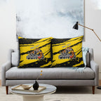 Personalised Richmond Tigers Football Pillow Cover Melbourne City Skyline Graphic Fierce Mascot Art