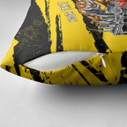 Personalised Richmond Tigers Football Pillow Cover Melbourne City Skyline Graphic Fierce Mascot Art