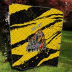 Personalised Richmond Tigers Football Quilt Melbourne City Skyline Graphic Fierce Mascot Art