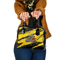 Personalised Richmond Tigers Football Shoulder Handbag Melbourne City Skyline Graphic Fierce Mascot Art