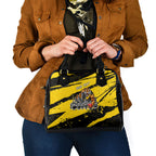 Personalised Richmond Tigers Football Shoulder Handbag Melbourne City Skyline Graphic Fierce Mascot Art