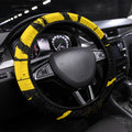 Richmond Tigers Football Steering Wheel Cover Melbourne City Skyline Graphic Fierce Mascot Art