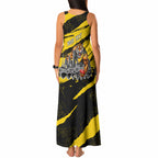 Personalised Richmond Tigers Football Tank Maxi Dress Melbourne City Skyline Graphic Fierce Mascot Art