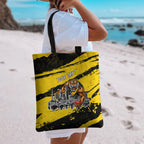 Personalised Richmond Tigers Football Tote Bag Melbourne City Skyline Graphic Fierce Mascot Art